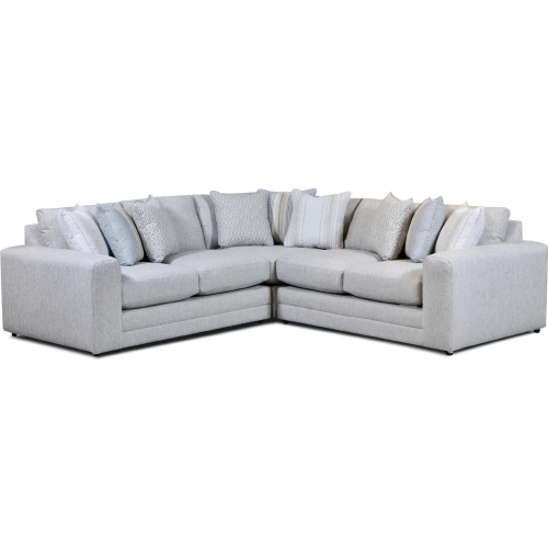 Sectional Sofa in Limelight Mineral Grey Fabric